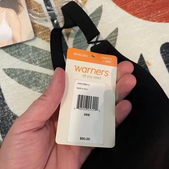 Warner's Black and White Comfort Bra 2Pack - Picture 6 of 9